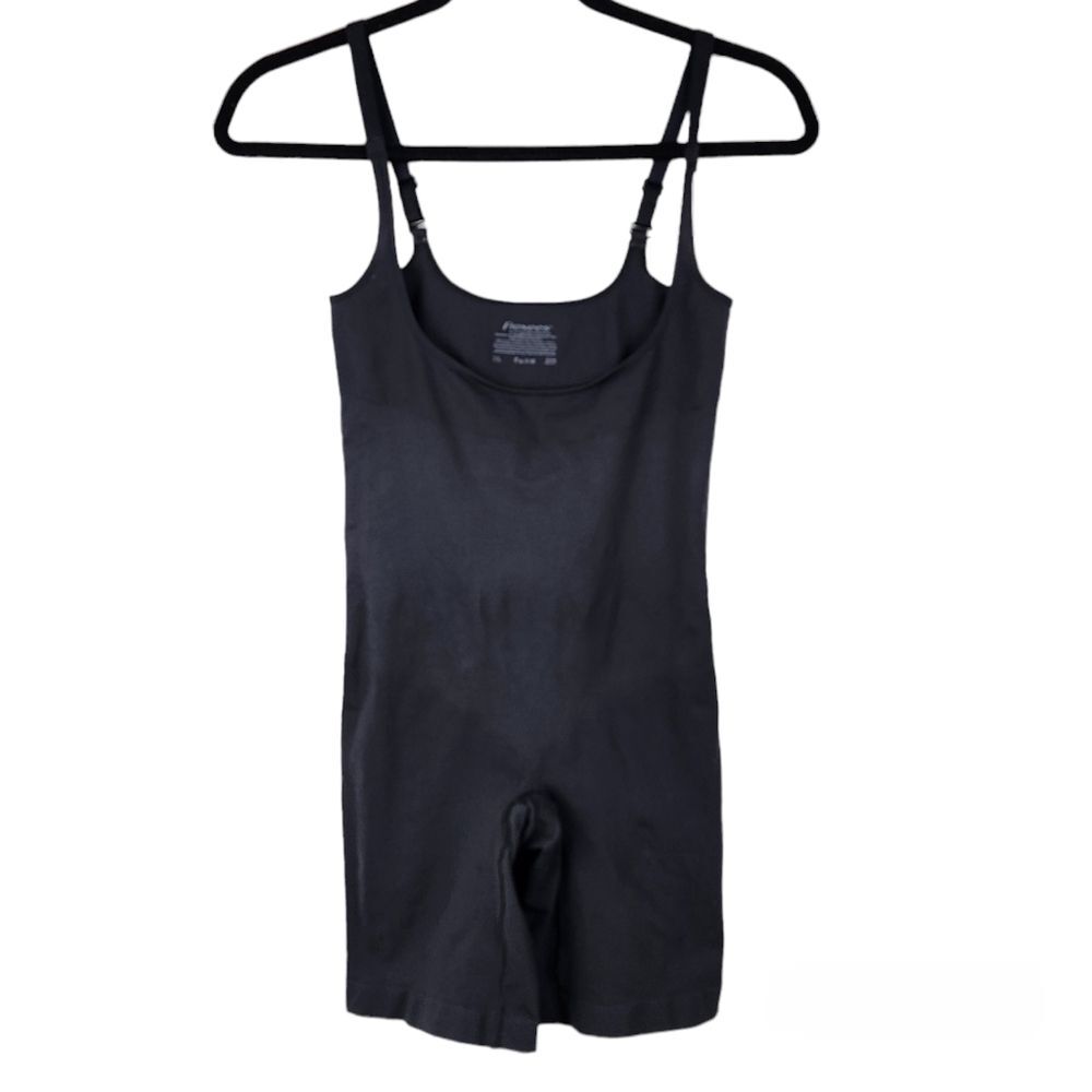 Maidenform Flexes Black Shape wear Stretch Jumpsuit Romper Size L